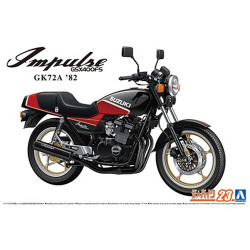 Aoshima 06376 Suzuki GK72A GSX400FS Impulse '82 Bike No.23 1:12 Model Kit