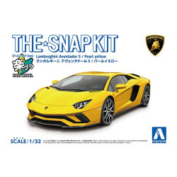 Aoshima 06346 Lamborghini Aventador S Pearl Yellow 1:32 Snap Kit Model Kit