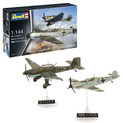 Revell 63770 Model Set Messerschmitt Bf109E & Ju87B Stuka 1:144 Model Kit