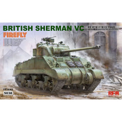 Ryefield Models 5038 British Sherman VC Firefly 1:35 Plastic Tank Model Kit