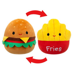 Squishmallows Flip-A-Mallows: Carl/Floyd Burger/Fries 5" Plush Soft Toy