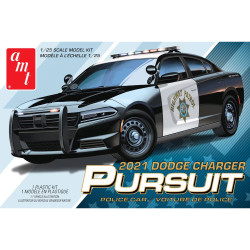 AMT 1324M Dodge Charger Pursuit 2021 Police Car 1:25 Model Kit