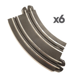 MICRO SCALEXTRIC Track Extension Pack - 6x 45 Degree Curves