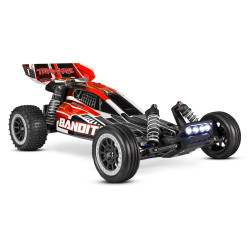 Traxxas 24054 Bandit Off-Road Buggy XL-5 RTR w/LED Lights 1:10 RC Car Red/Black