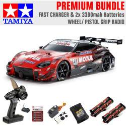 Tamiya RC 58735 Motul Autech Z TT-02 1:10 Premium Wheel Radio Bundle