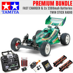 Tamiya RC 47350 Top Force Buggy 1:10 Premium Stick Radio Bundle