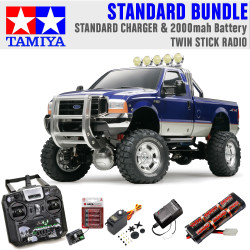 TAMIYA RC 58372 Ford F350 High Lift 4x4 1:10 Standard Stick Radio Bundle