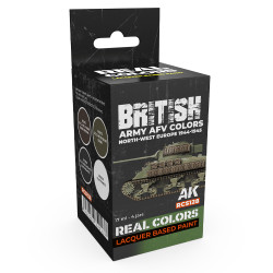 AK Interactive RCS128 British Army AFV Colours NW Europe 1944-1945 Paint Set