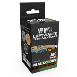 AK Interactive RCS104 WWII Luftwaffe Tropical Colours Lacquer-Based Paint Set