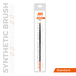 AK Interactive AKB001 Synthetic Paint Brush - Flat 1