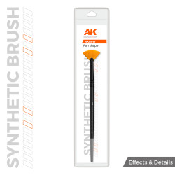 AK Interactive AKB017 Synthetic Paint Brush - Fan Shape
