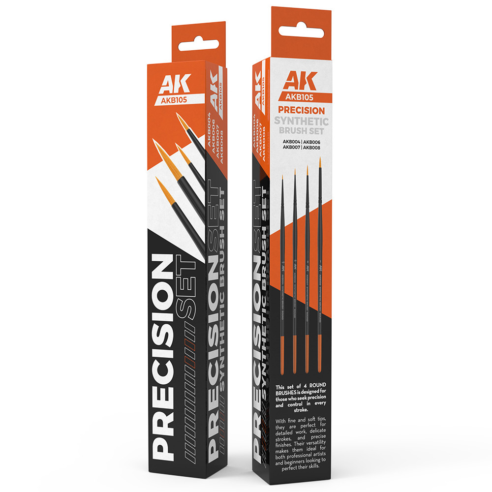 AK Precision Brushes - Set of 4 AK Precision Brushes - Set of 4