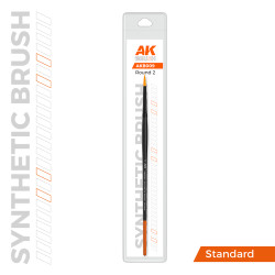 AK Interactive AKB009 Synthetic Paint Brush - Round 2