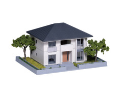 Kato Diotown House 742 Evergreen Terrace White (Pre-Built) K23-404D N Gauge