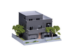 Kato Diotown House 804 W Hartwig Dark Grey (Pre-Built) K23-405D N Gauge