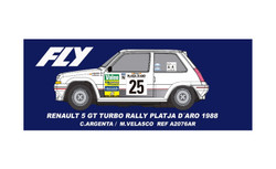 Fly Car Model R5 GT Turbo Rally Platja D'Aro 1988 Argenta/Velasco SW FLYA2076AR