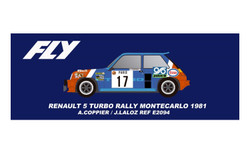 Fly Car Model R5 Turbo Rally Montecarlo 1981 Coppier/Laloz SW FLYA2094 1:32
