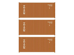 Walthers 20' Corrugated Container Set (3) Triton WH949-18055 HO Gauge