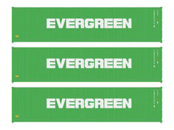 Walthers 40' Hi Cube Corrugated Container Set (3) Evergreen WH949-18250 HO Gauge