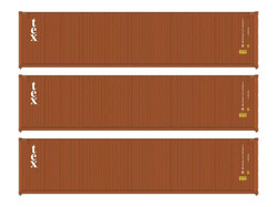 Walthers 40' Hi Cube Corrugated Container Set (3) TEX WH949-18255 HO Gauge