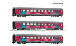 Roco SNCF Ouigo Corail Coach Set (3) VI RC6200025 HO Gauge