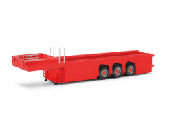 Herpa Cement Parts 3 Axle Trailer Red HA076418-004 HO Gauge