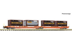 Fleischmann OBB T3000e Dbl Pocket Wagon w/Bertschi Tanktainer Load VI FM6660052