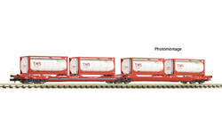 Fleischmann OBB T3000e Dbl Pocket Wagon w/TWS Tanktainer Load VI FM6660054 N