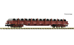 Fleischmann CD Res Low Sided Bogie Stake Wagon w/Wire Reel Load V FM6660078 N