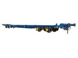 Dapol KFA Flat Wagon VNH-1 Bogies Refurb. 93318 Blue/Black DA7F-042-050 O Gauge