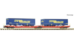 Fleischmann DBAG T3000e Dbl Pocket Wagon w/LKW Walter Trailer Load VI FM6660050