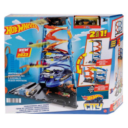 Hot Wheels City Racetrack - 2-in-1 Transforming Race Tower 1:64 Age 3+ HKX43