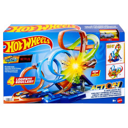 Hot Wheels City Racetrack - 4-Loop Crash-Out 1:64 Age 3+ HXR70