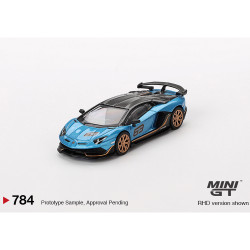MiniGT Lamborghini Aventador SVJ 63 Blu Aegir 1:64 Diecast Car (Blister Pack)