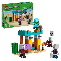 LEGO Minecraft 21267 The Illager Desert Patrol Age 7+ 105pcs