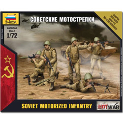 ZVEZDA 7404 Soviet Motorized Infantry Snap Fit Model Kit 1:72 Hotwar