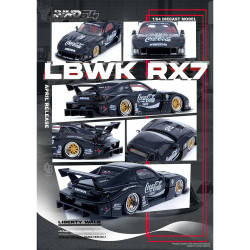 Inno64 Mazda RX7 (FD3S) Super Silhouette Coca-Cola LB WORKS 1:64 Diecast Model
