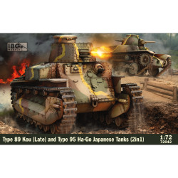 IBG Models 72042 Type 89 Kou (Late) & Type 95 Ha-Go 2-in-1 1:72 Model Kit