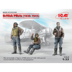 ICM 32105 British Pilots (1939-1945) (3 figures) 1:32 Figure Model Kit