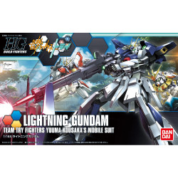 Bandai HG BF Lightning Gundam Yuuma Kousaka's Mobile Suit Gunpla Kit