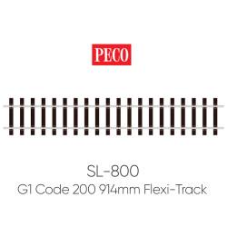 PECO SL-800 G1 Gauge Wooden Sleeper 914mm Yard Length Flexi-Track