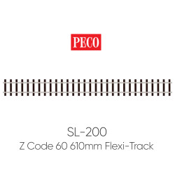 PECO SL-200 Z Gauge Wooden Sleeper 610mm Flexi-Track