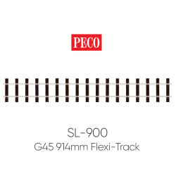 PECO SL-900 G45 Gauge Wooden Sleeper 914mm Yard Length Flexi-Track