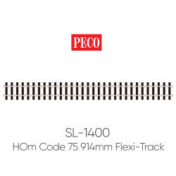 PECO SL-1400 HOm Wooden Sleeper 914mm Yard Length Flexi-Track