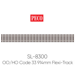 PECO SL-8300 OO/HO Streamline C83 Wooden Tie US 914mm Yard Length Flexi-Track