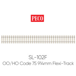 PECO SL-102F OO/HO Streamline C75 Concrete Sleeper 914mm Yard Length Flexi-Track