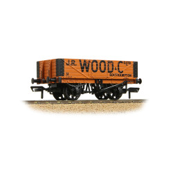 Bachmann 37-053A 5 Plank Wagon Wooden Floor 'J.R. Wood & Co. Ltd.' Orange OO