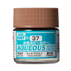 Mr Hobby Aqueous Hobby Colour H-037 Wood Brown 10ml Acrylic Paint