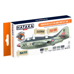 Hataka CS113 Modern RN Fleet Air Arm Vol.1 Orange Line Acrylic Paint Set