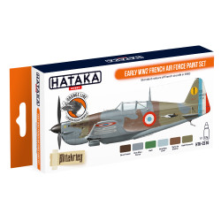Hataka CS16 Early WW2 French Air Force Orange Line Acrylic Paint Set